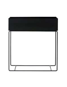 Κασπώ - ράφι με μεταλλική βάση μαύρο Y60x60x25εκ.
