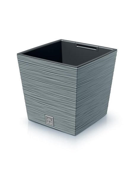 Γλάστρα - κασπώ Furu γκρι Y29x29,5x29.5εκ