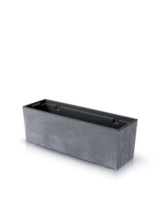 Ζαρντινιέρα γκρι beton effect Y19,5x58x18εκ.