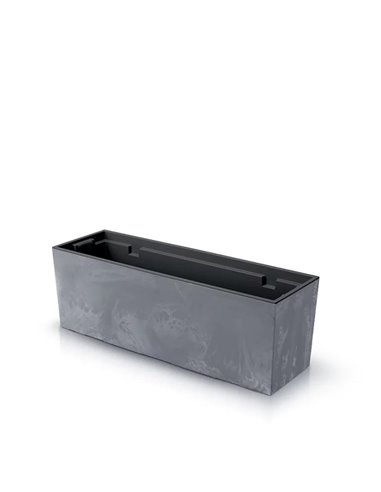 Ζαρντινιέρα γκρι beton effect Y19,5x58x18εκ.