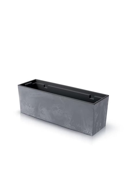 Ζαρντινιέρα γκρι beton effect Y19,5x58x18εκ.
