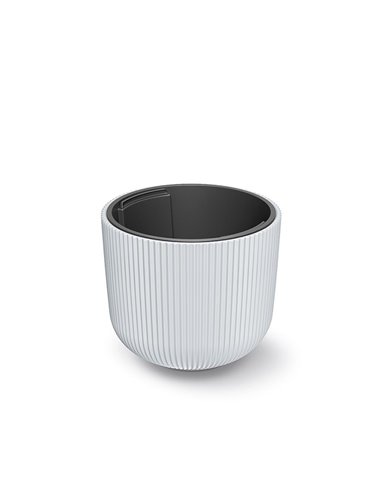 Γλάστρα - κασπώ Milly λευκό Y25,7xΦ29,8εκ.