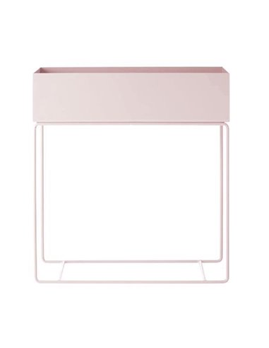 Κασπώ - ράφι με μεταλλική βάση ροζ Y60x60x25εκ.