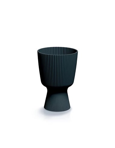 Γλάστρα - κασπώ Milly Round ανθρακί Y21,5 x Φ14,6εκ.