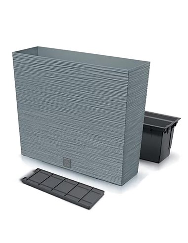 Ζαρντινιέρα - κασπώ Furu γκρι Y49,8x58x18εκ.