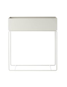 Κασπώ - ράφι με μεταλλική βάση λευκό Y75x60x25εκ.