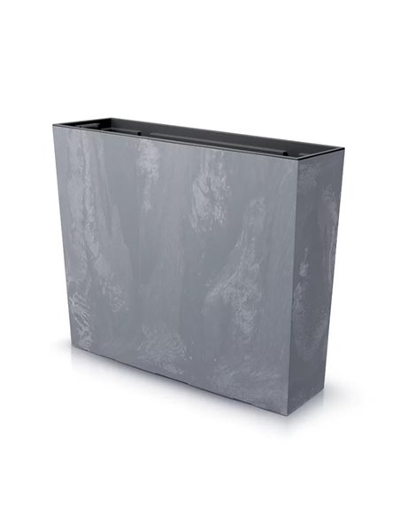 Ζαρντινιέρα γκρι beton effect Y49,8x58x18εκ.