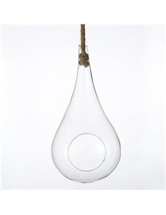 Γυάλινο διακοσμητικό κρεμαστό 15x30 εκ.