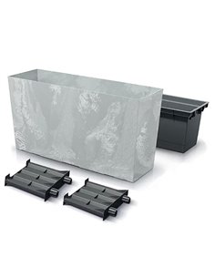 Ζαρντινιέρα γκρι beton effect Y40,6x77x23,5εκ.