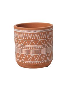 Κασπώ-γλάστρα, κεραμική "Pattern" Ø11xΥ11,5εκ.