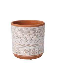 Κασπώ-γλάστρα, κεραμική "Lace" Ø11xΥ11,5εκ.