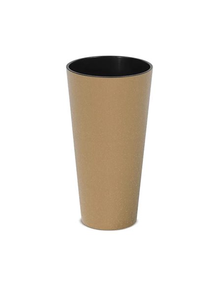 Γλάστρα - κασπώ Tubus μπεζ Y38,1 x Φ20εκ.