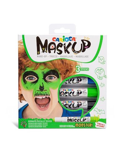 Carioca Mask Up προσώπου Monster σετ 3 χρωμάτων