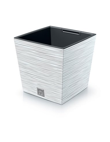 Γλάστρα - κασπώ FURU eco white Y29x29,5x29,5εκ.