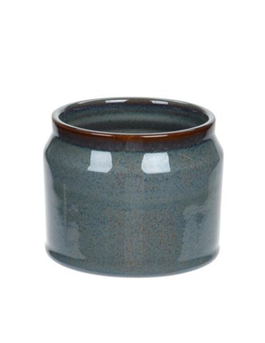 Κασπώ από πορσελάνη σε μπλε  χρώμα Ø11,6xΥ9εκ.