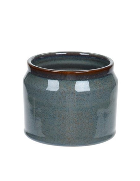 Κασπώ από πορσελάνη σε μπλε  χρώμα Ø11,6xΥ9εκ.