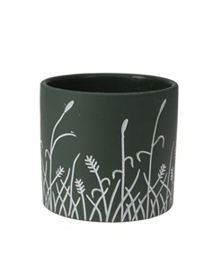 Κασπώ-γλάστρα, κεραμική "Botanical IΙΙ" Ø13,8xΥ12,5εκ.