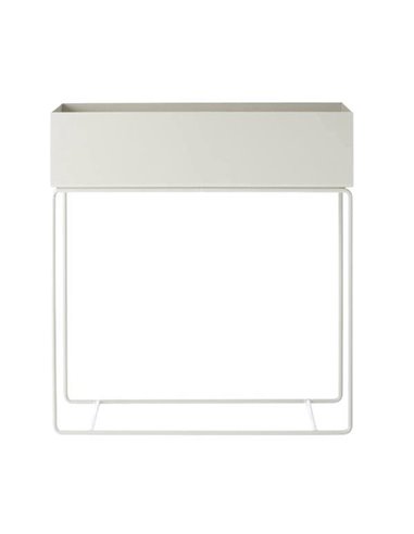 Κασπώ - ράφι με μεταλλική βάση λευκό Y60x60x25εκ.