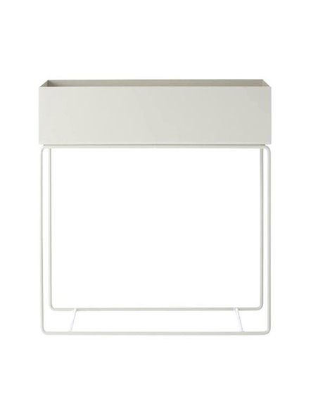 Κασπώ - ράφι με μεταλλική βάση λευκό Y60x60x25εκ.