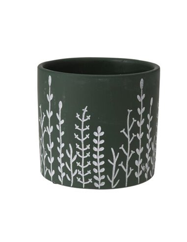 Κασπώ-γλάστρα, κεραμική "Botanical I" Ø13,8xΥ12,5εκ.