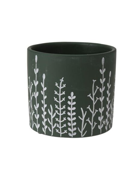 Κασπώ-γλάστρα, κεραμική "Botanical I" Ø13,8xΥ12,5εκ.