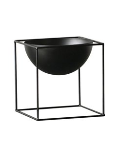 Κασπώ - μεταλλική βάση για γλάστρες στρογγ. μαύρη Y60xØ33εκ.