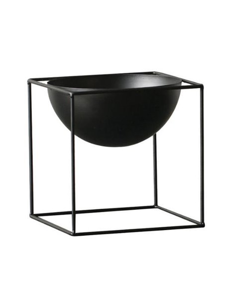 Κασπώ - μεταλλική βάση για γλάστρες στρογγ. μαύρη Y60xØ33εκ.