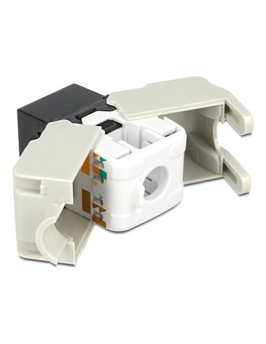 DELOCK Keystone module RJ45 86340, Cat 6 UTP, μαύρο