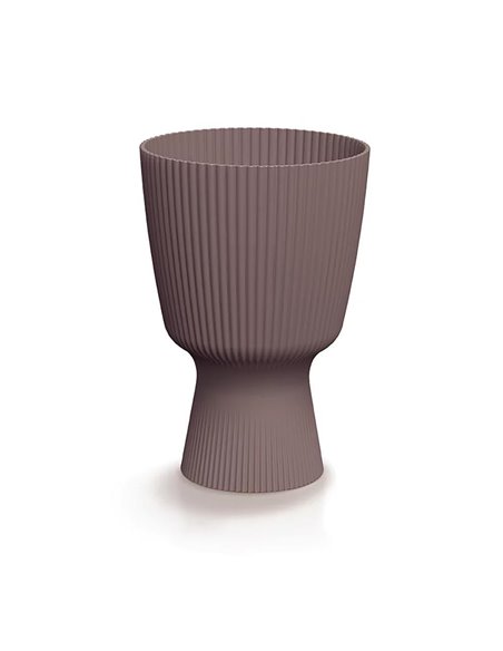 Γλάστρα - κασπώ Milly Round καφέ Y27,7 x Φ18,8εκ.