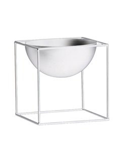 Κασπώ - μεταλλική βάση για γλάστρες στρογγ. λευκή Y60xØ33εκ.