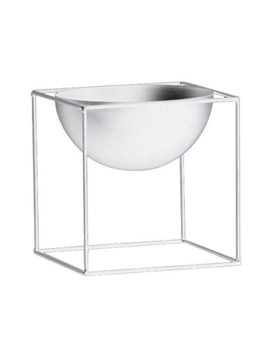 Κασπώ - μεταλλική βάση για γλάστρες στρογγ. λευκή Y60xØ33εκ.