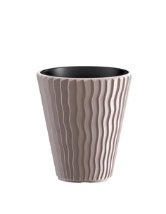 Γλάστρα - κασπώ Sandy mocca Y43,9xΦ39εκ.