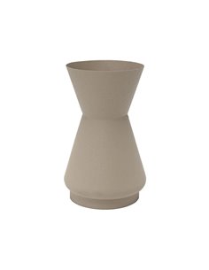 Βάζο μεταλλικό ματ Nextdeco γκρι Υ32xØ20εκ.