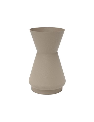 Βάζο μεταλλικό ματ Nextdeco γκρι Υ32xØ20εκ.