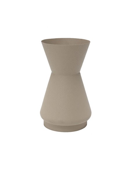 Βάζο μεταλλικό ματ Nextdeco γκρι Υ32xØ20εκ.