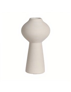 Βάζο κεραμικό λευκό Υ23x∅12,5εκ.