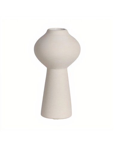 Βάζο κεραμικό λευκό Υ23x∅12,5εκ.