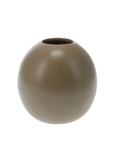 Βάζο από πορσελάνη με πράσινο ματ φινίρισμα Ø12xΥ12εκ.