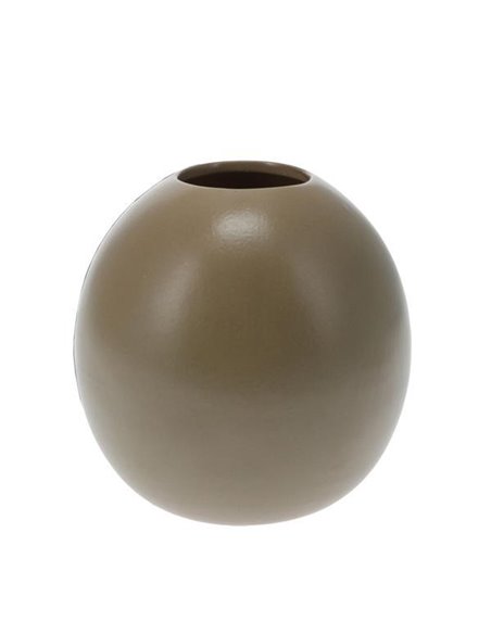 Βάζο από πορσελάνη με πράσινο ματ φινίρισμα Ø12xΥ12εκ.