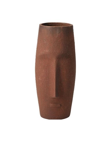 Βάζο αλουμινίου Nextdeco καφέ Υ20χØ9εκ.