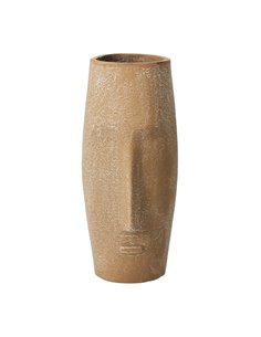Βάζο αλουμινίου Nextdeco ανοιχτό καφέ Υ20χØ9εκ.