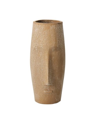 Βάζο αλουμινίου Nextdeco ανοιχτό καφέ Υ20χØ9εκ.