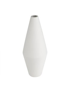 Βάζο κεραμικό λευκό Υ36,5x∅14,5εκ.