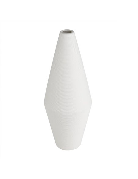 Βάζο κεραμικό λευκό Υ36,5x∅14,5εκ.