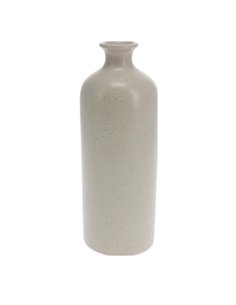 Βάζο με κυλινδρικό σχήμα από πορσελάνη με λευκό ματ φινίρισμα Ø8,3xΥ22,2εκ.