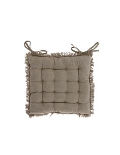 Μαξιλάρι καρέκλας γκρι από 100% βαμβάκι 40x40εκ.