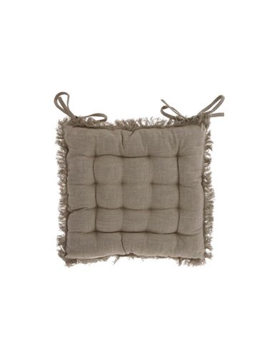 Μαξιλάρι καρέκλας γκρι από 100% βαμβάκι 40x40εκ.