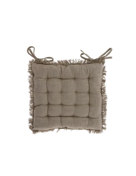 Μαξιλάρι καρέκλας γκρι από 100% βαμβάκι 40x40εκ.