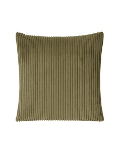 Μαξιλάρι διακοσμητικό γούνινη υφή λαδί 45x45εκ.
