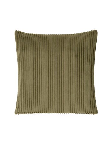 Μαξιλάρι διακοσμητικό γούνινη υφή λαδί 45x45εκ.